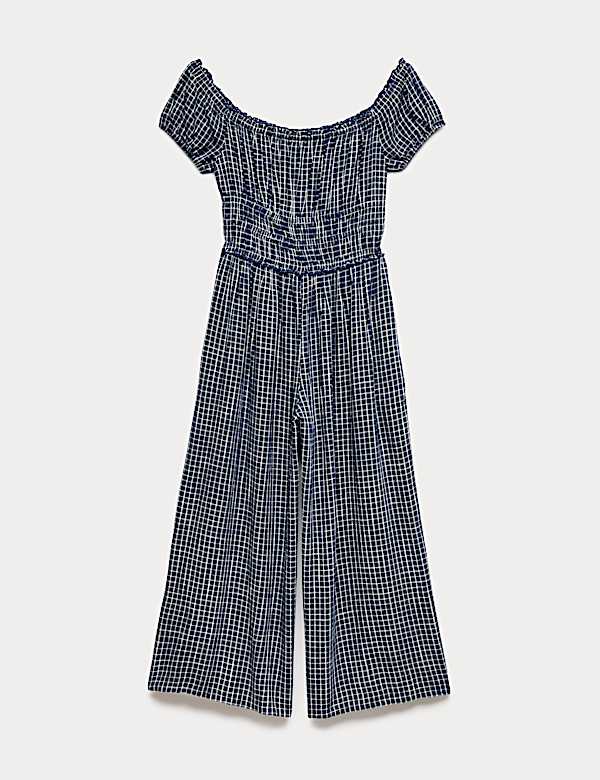 Checked Wide Leg Jumpsuit (6-16 Yrs)