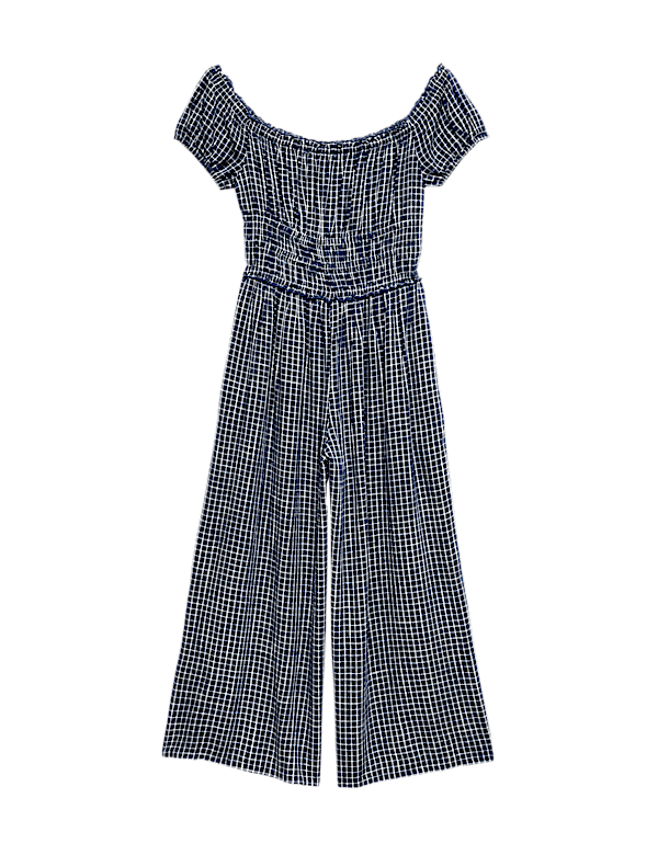 Checked Wide Leg Jumpsuit (6-16 Yrs)