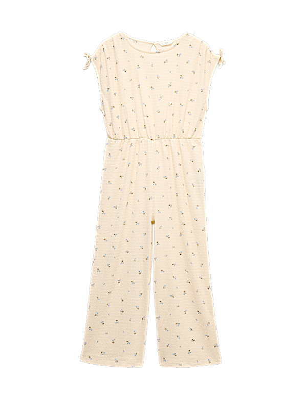 Floral Crinkle Wide Leg Jumpsuit (6-16 Yrs)