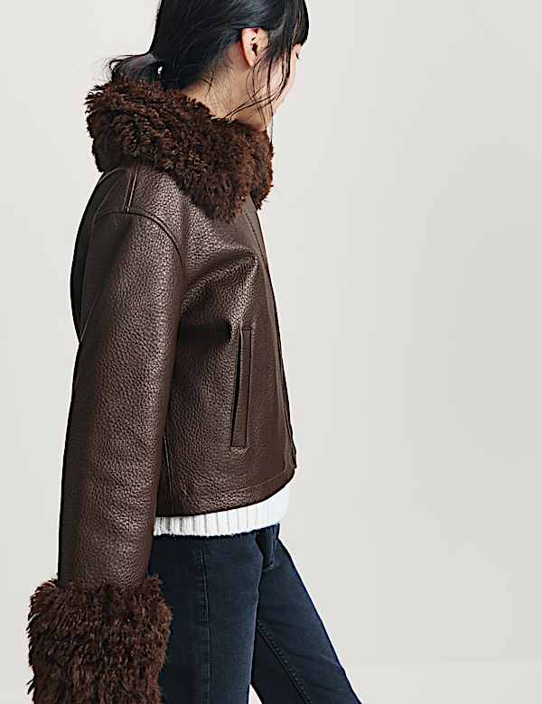 Padded Faux Fur Trim Jacket - NZ