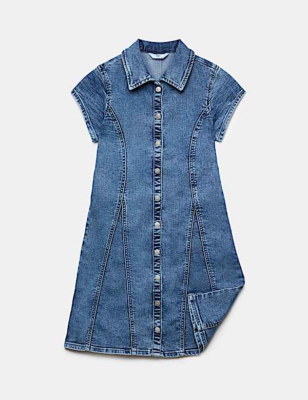 Robe en jean &agrave; fermeture boutonn&eacute;e (du 6 au 16 ans) - BE
