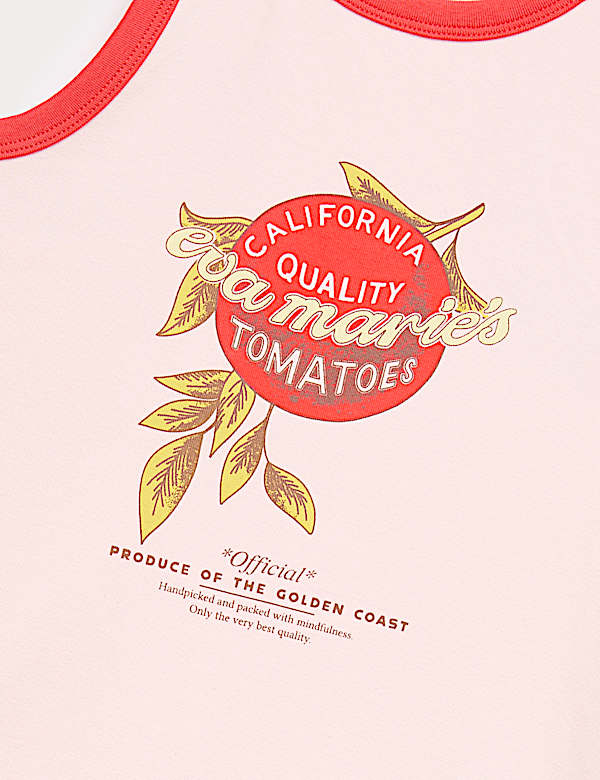 Cotton Rich Graphic Vest