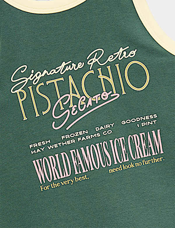 Cotton Rich Graphic Vest