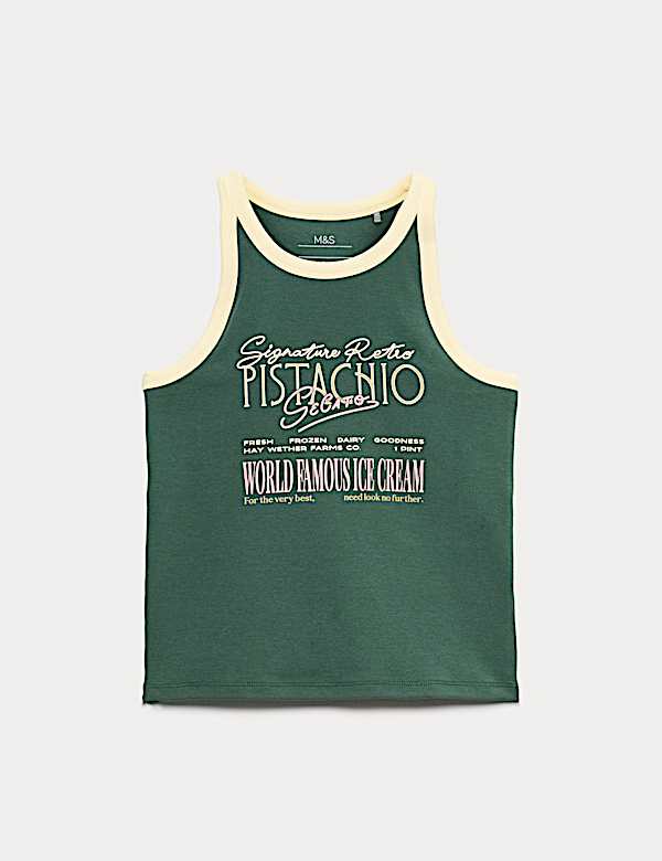 Cotton Rich Graphic Vest