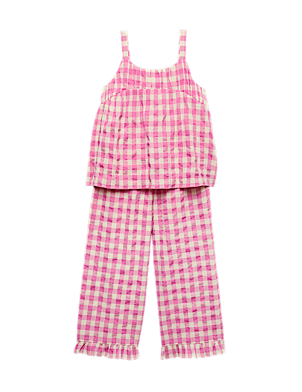 Cotton Rich Gingham Vest & Trouser Outfit (6-16 Yrs)