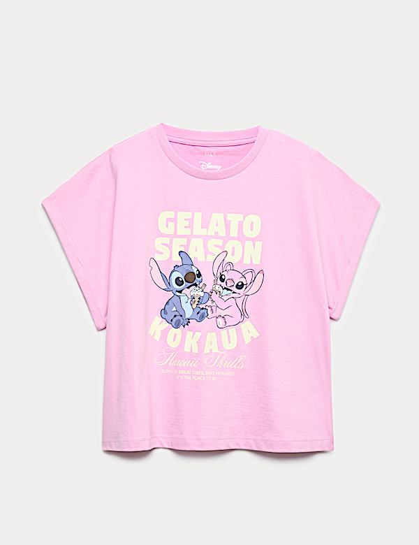 Pure Cotton Lilo & Stitch&trade; Graphic Top (6-16 Yrs)