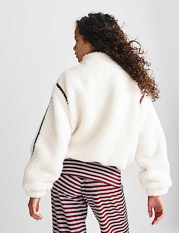 Quarter Zip Borg Fleece Sweatshirt (6-16 Yrs) - FI