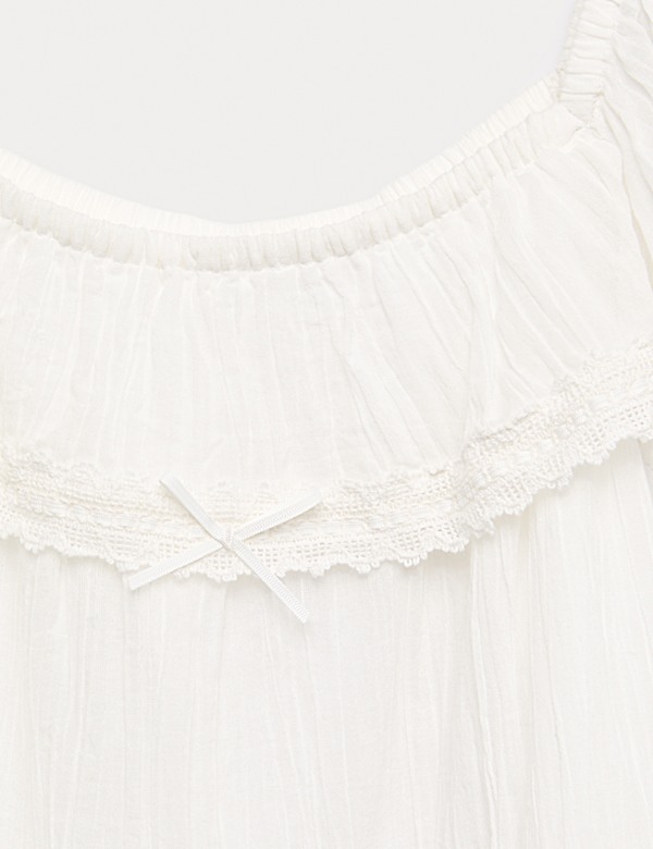 Pure Cotton Frill Top (6-16 Years)