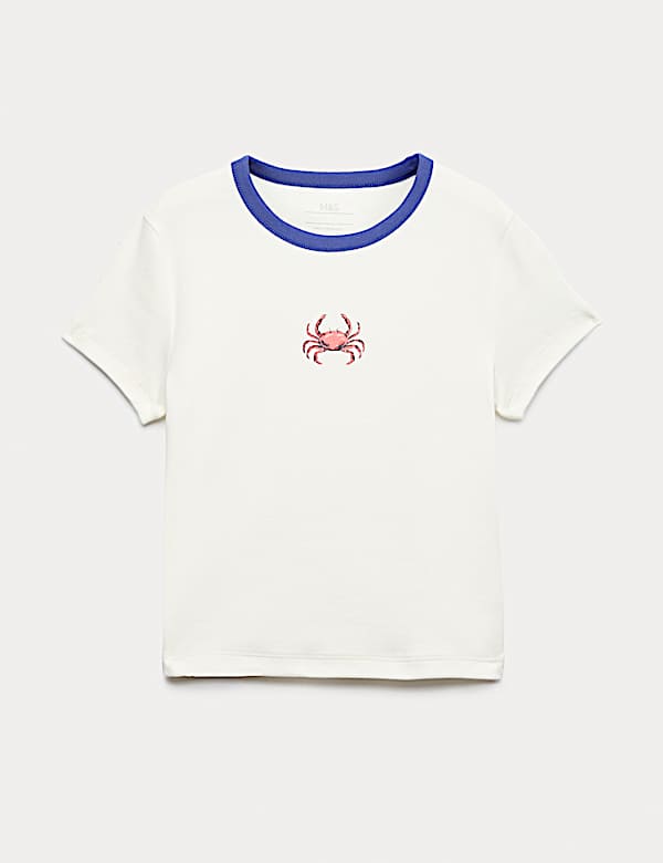 Cotton Rich Crab Graphic T-Shirt (6-16 Yrs)