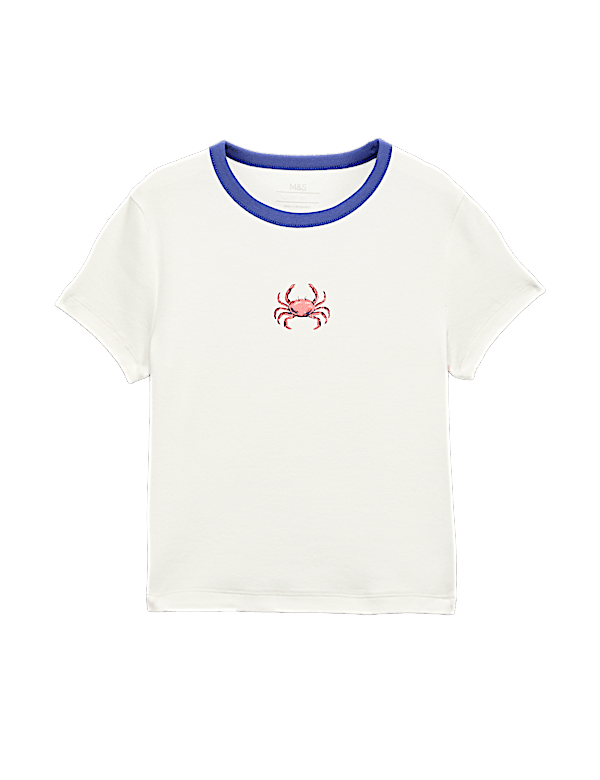 Cotton Rich Crab Graphic T-Shirt (6-16 Yrs)
