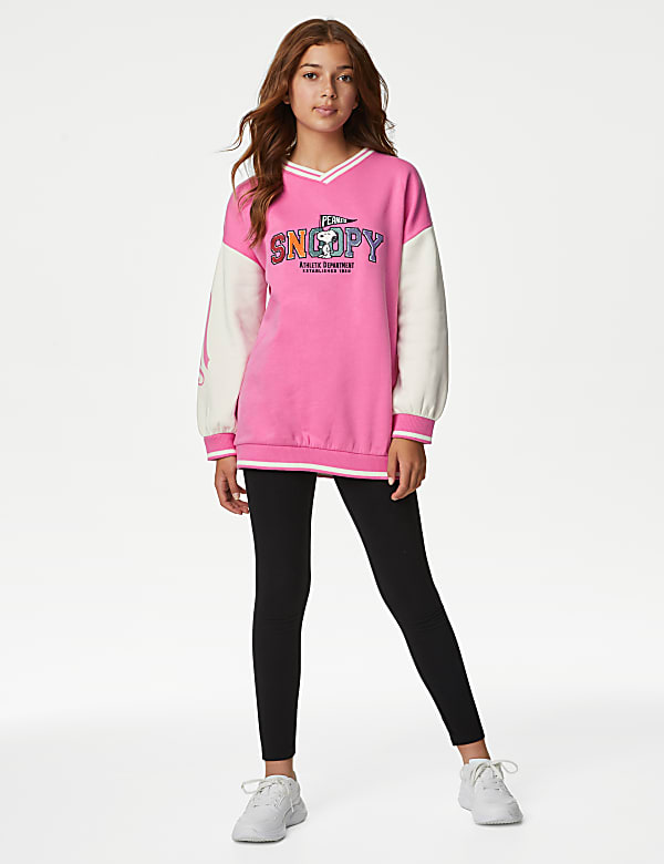 Sweatshirt mit hohem Baumwollanteil und Snoopy™-Motiv (6–16 J.) - AT