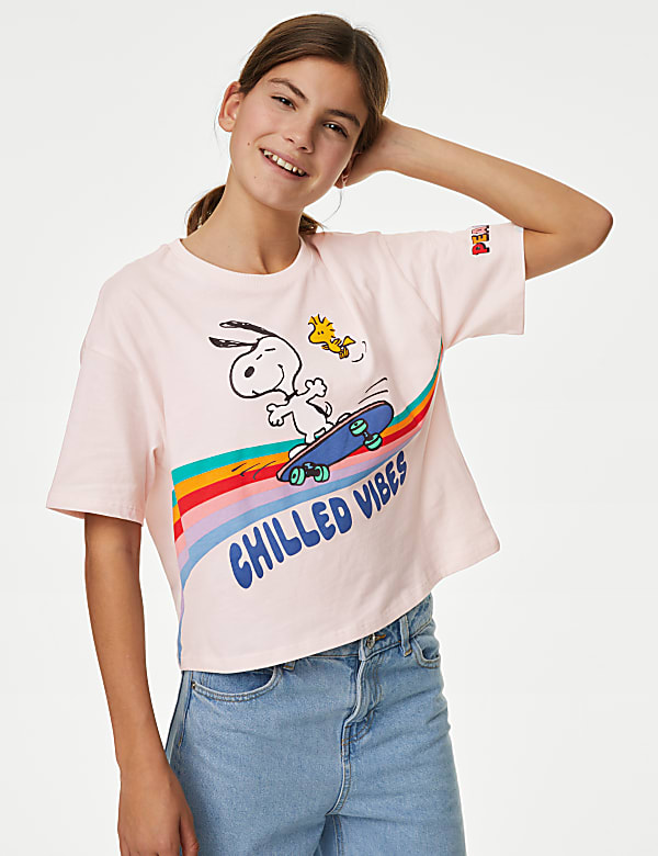 Koszulka z grafiką Snoopy™ ze 100% bawełny (6–16 lat) - PL