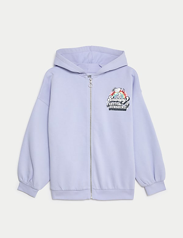 Cotton Rich Snoopy Zip Hoodie 6 16 Yrs LILAC Hoodies M S CH