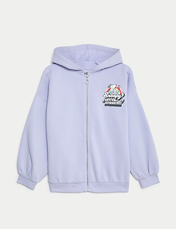 Cotton Rich Snoopy Zip Hoodie (6-16 Yrs) - HR