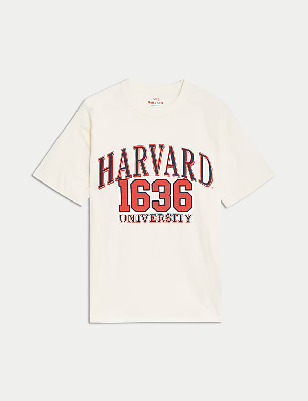Pure Cotton Harvard Slogan T-Shirt (6-16 Yrs) - IL