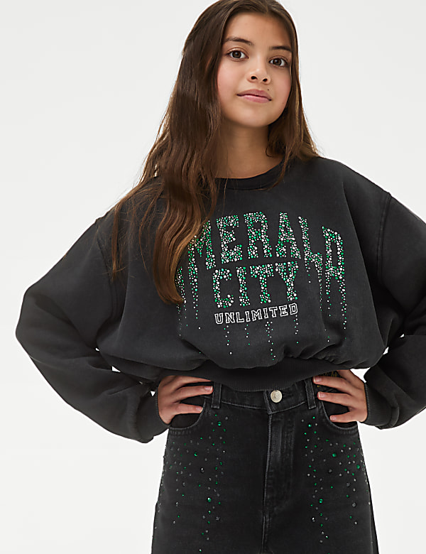 Cotton Rich Wicked™ Emerald City Sweatshirt (6-16 Yrs)
