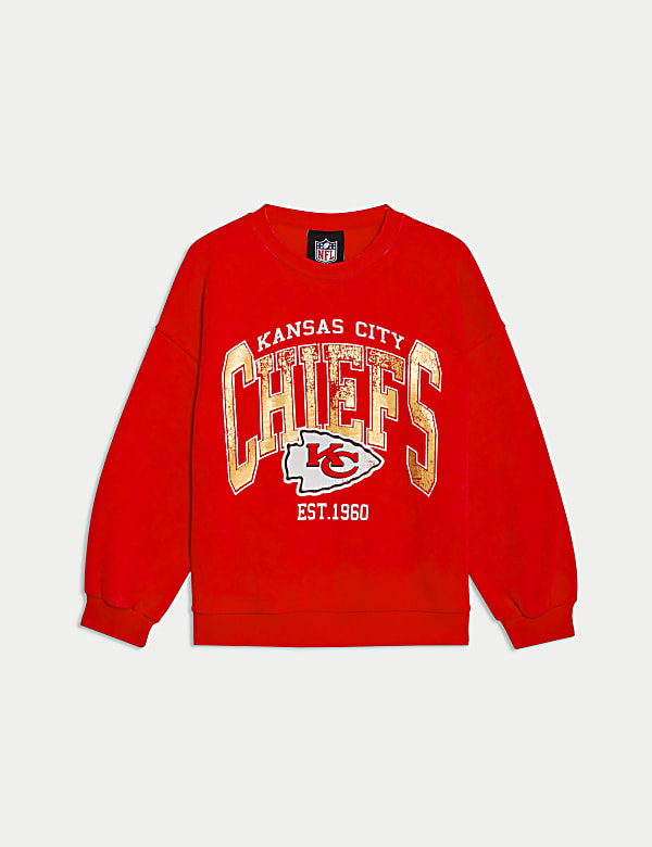 Sudadera de algodón con diseño de Kansas City Chiefs (6-16 años) - ES