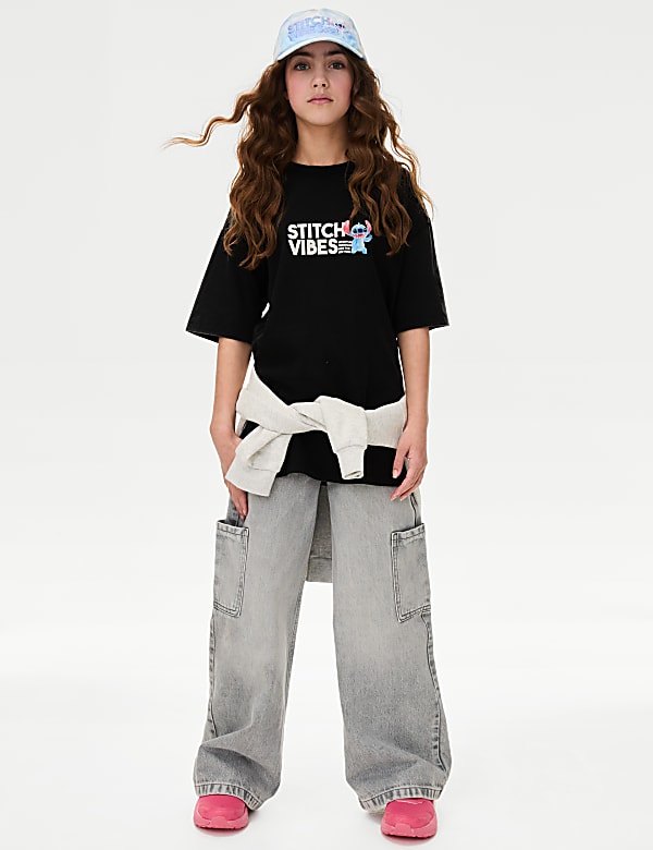 Pure Cotton Lilo and Stitch&trade; T-Shirt (2-16 Yrs) - KR