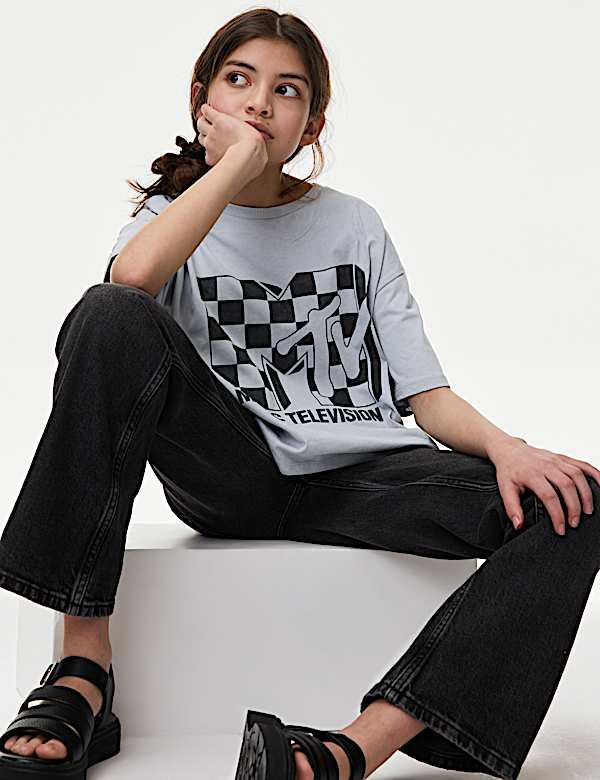 Pure Cotton MTV™ Cropped T-Shirt (6-16 Yrs) - RO