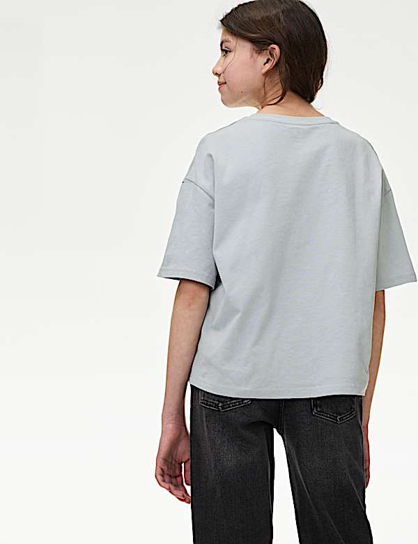 Pure Cotton MTV™ Cropped T-Shirt (6-16 Yrs) - GR