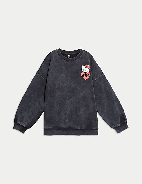 Katoenrijke sweater met Hello Kitty (6-16 jaar) - BE