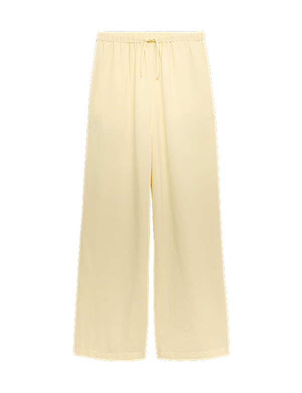 Wide Leg Trousers with Linen (6-16 Yrs)
