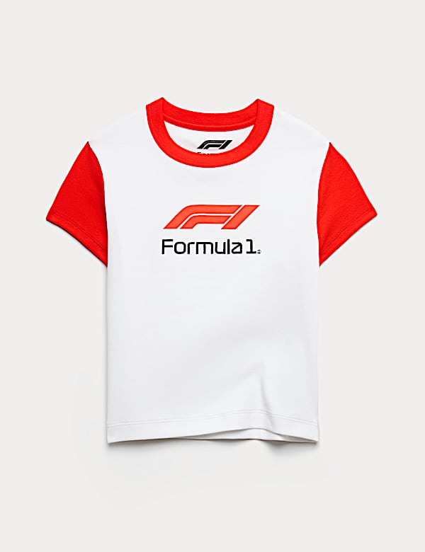 Formula 1&reg; Fitted Crop T-Shirt (6-16 Yrs). - RS