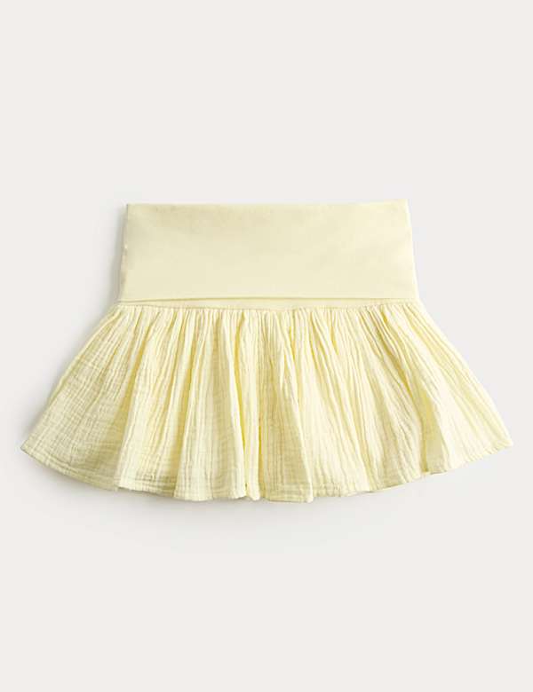 Cotton Rich Fold Over Mini Skort (6-16 Yrs)