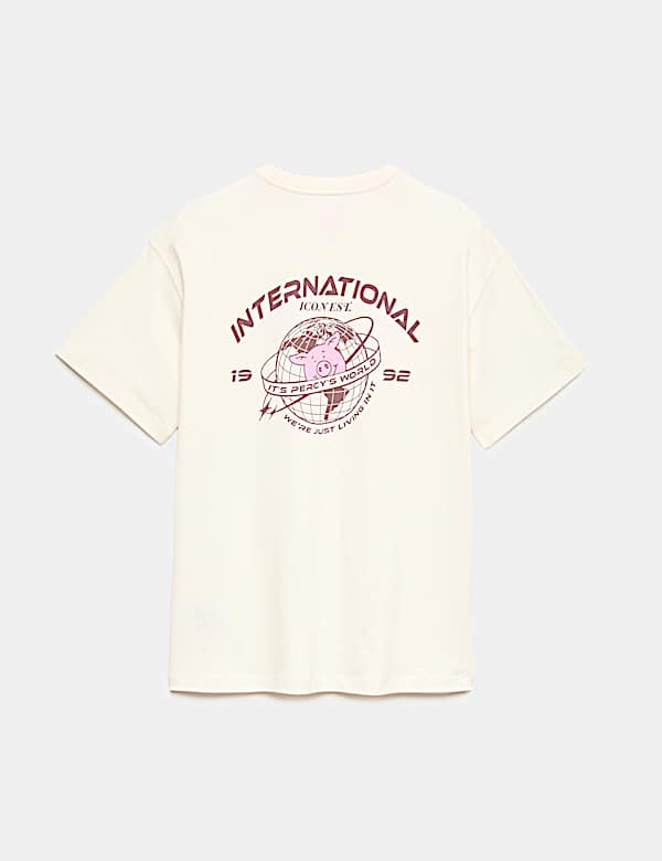 Pure Cotton Percy Pig&trade; Graphic T-Shirt (6-16 Yrs)