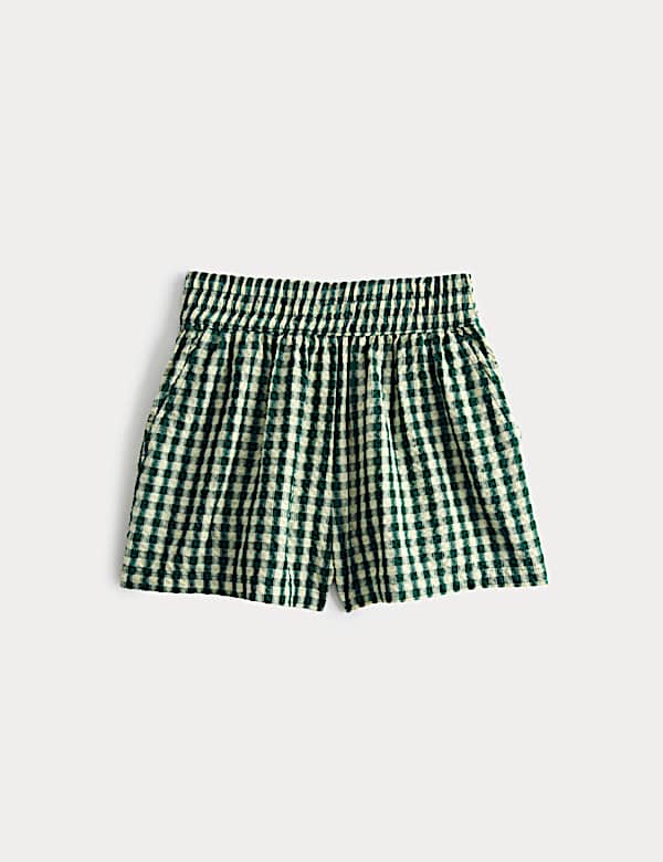 Pure Cotton Gingham Shorts (6-16 Years)