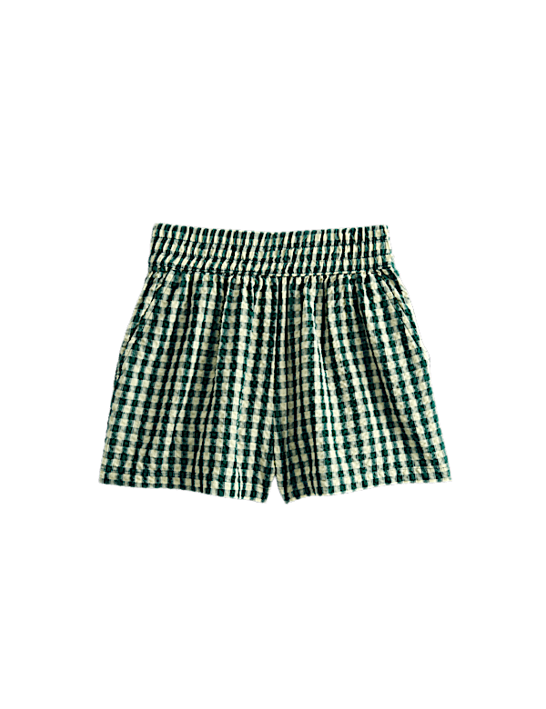Pure Cotton Gingham Shorts (6-16 Years)