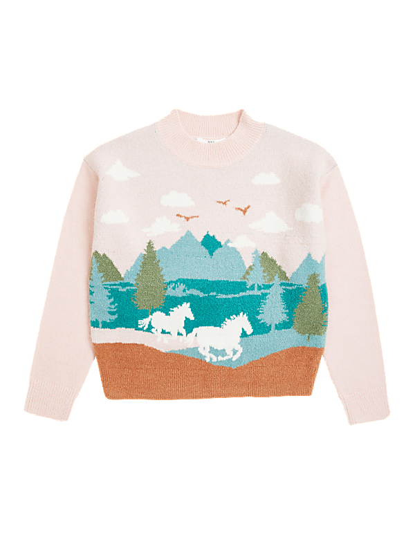 Horse Knitted Jumper (6-16 Yrs)
