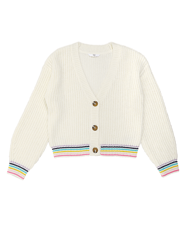 Rainbow Trim Cardigan (6-16 Yrs)
