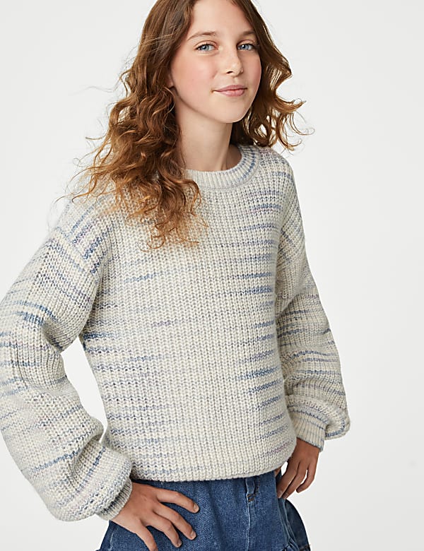 Cotton Rich Patterned Jumper (6-16 Yrs)