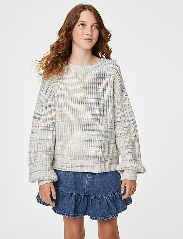 Cotton Rich Patterned Jumper (6-16 Yrs)