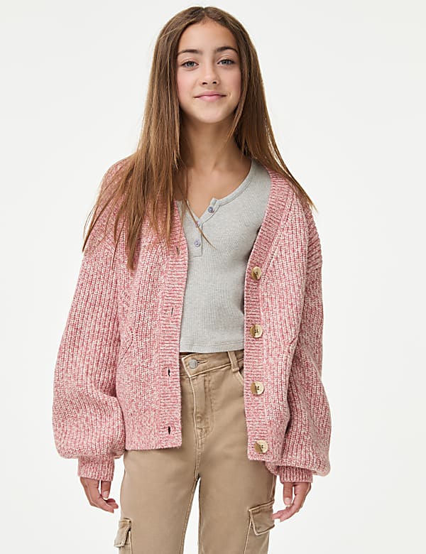 Chunky Knitted Cardigan 6 16 Yrs