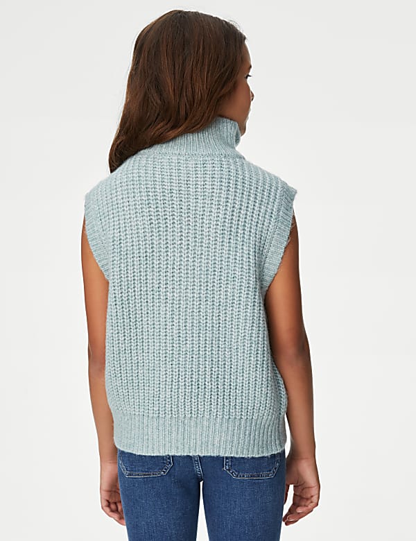 Knitted Half Zip Vest (6-16 Yrs)