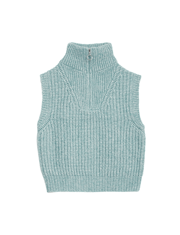 Knitted Half Zip Vest (6-16 Yrs)
