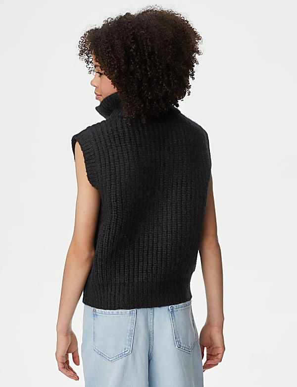 Knitted Half Zip Vest (6-16 Yrs)