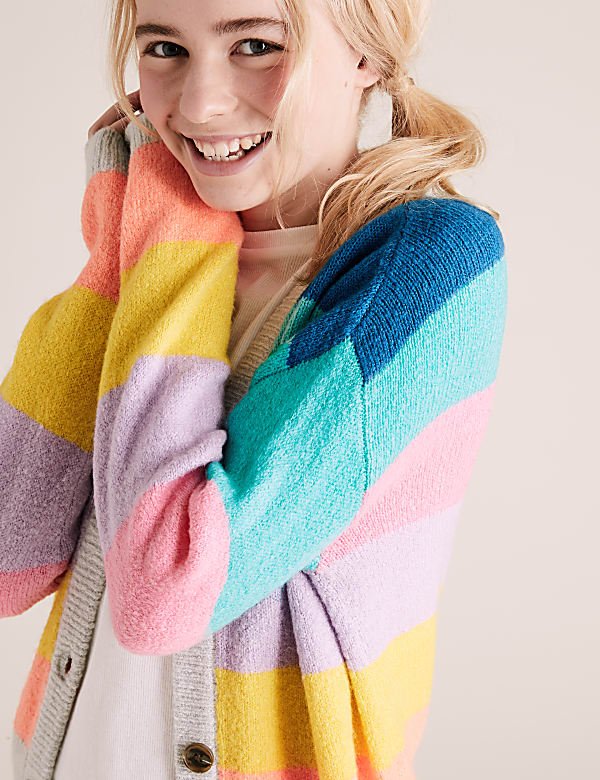 Rainbow Striped Cardigan (6-16 Yrs)