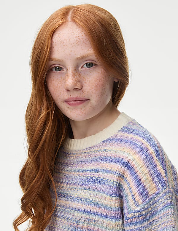 Striped Knitted Jumper (6-16 Yrs)