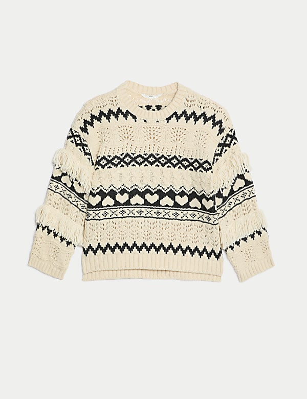Heart Fair Isle Jumper (6-16 Yrs) - ES
