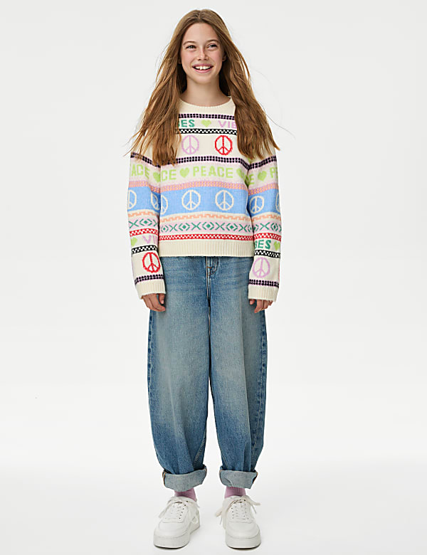 Fair Isle Peace Jumper (2-16 Yrs)