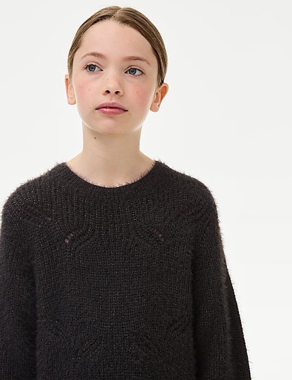 Fluffy Knit Dress (6-16 Yrs)