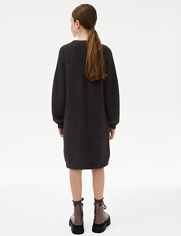 Fluffy Knit Dress (6-16 Yrs)