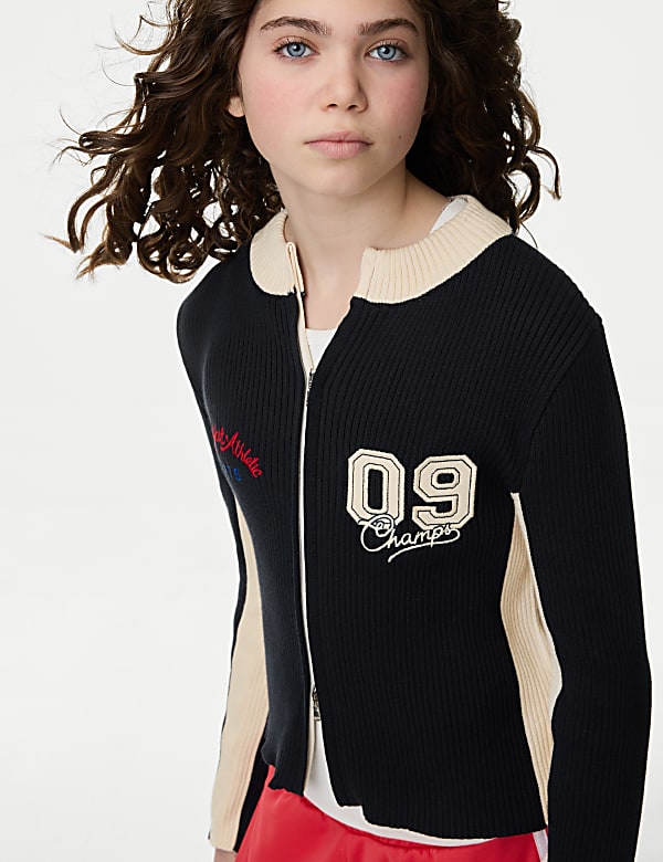 Cotton Rich Varsity Zip Jumper (6-16 Yrs) - AU
