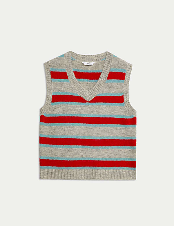 Striped Knitted Vest (6-16 Yrs) - NL