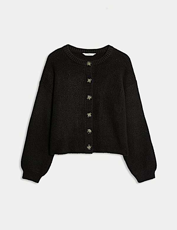 Ribbed Knitted Cardigan (6-16 Yrs) - NL