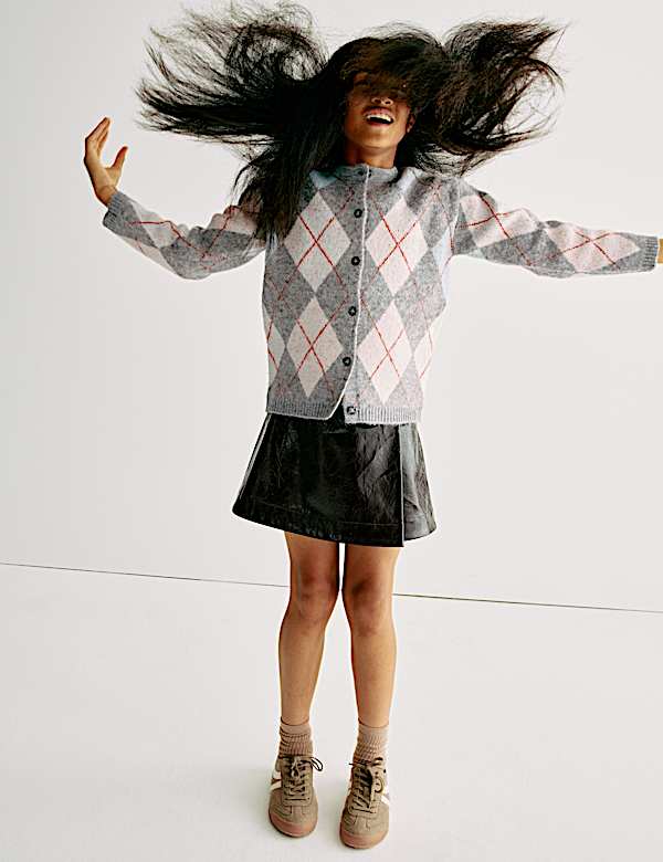 Gilet boutonné à motif écossais (du 6 au 16 ans) - BE