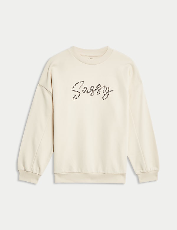 Cotton Rich Sassy Sweatshirt (6-16 Yrs) - JO